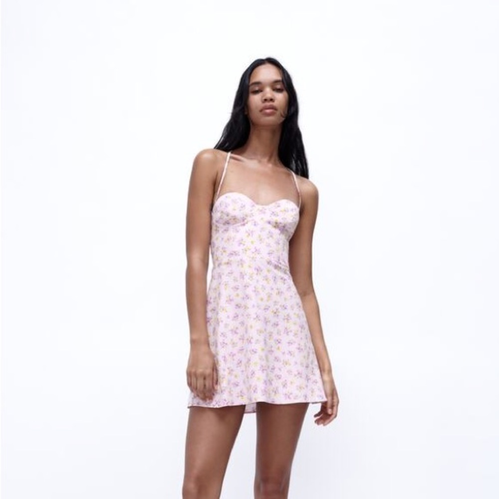 Zara linen blend dress - NWOT - small